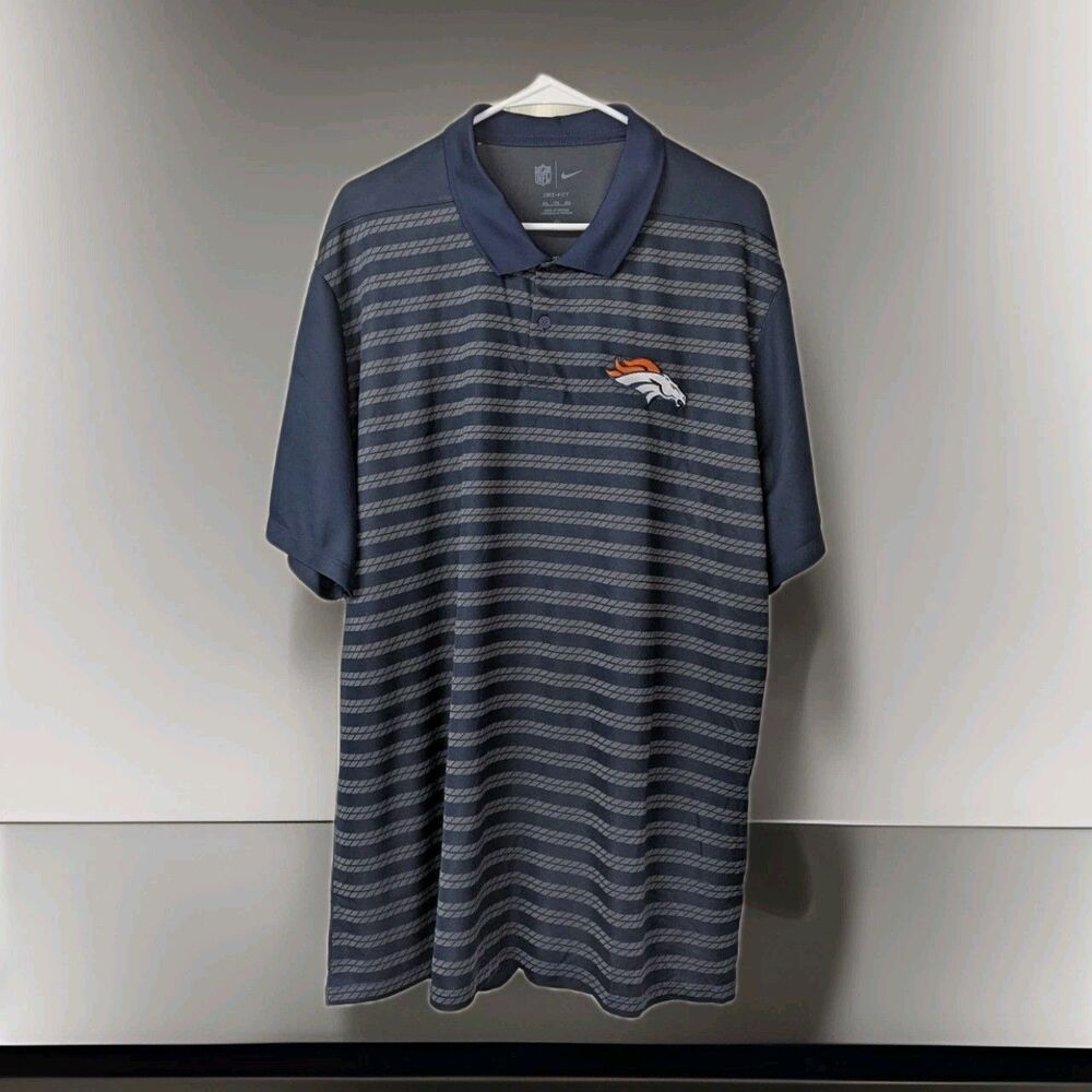 Nike Denver Broncos Polo Shirt Men's Size XXL